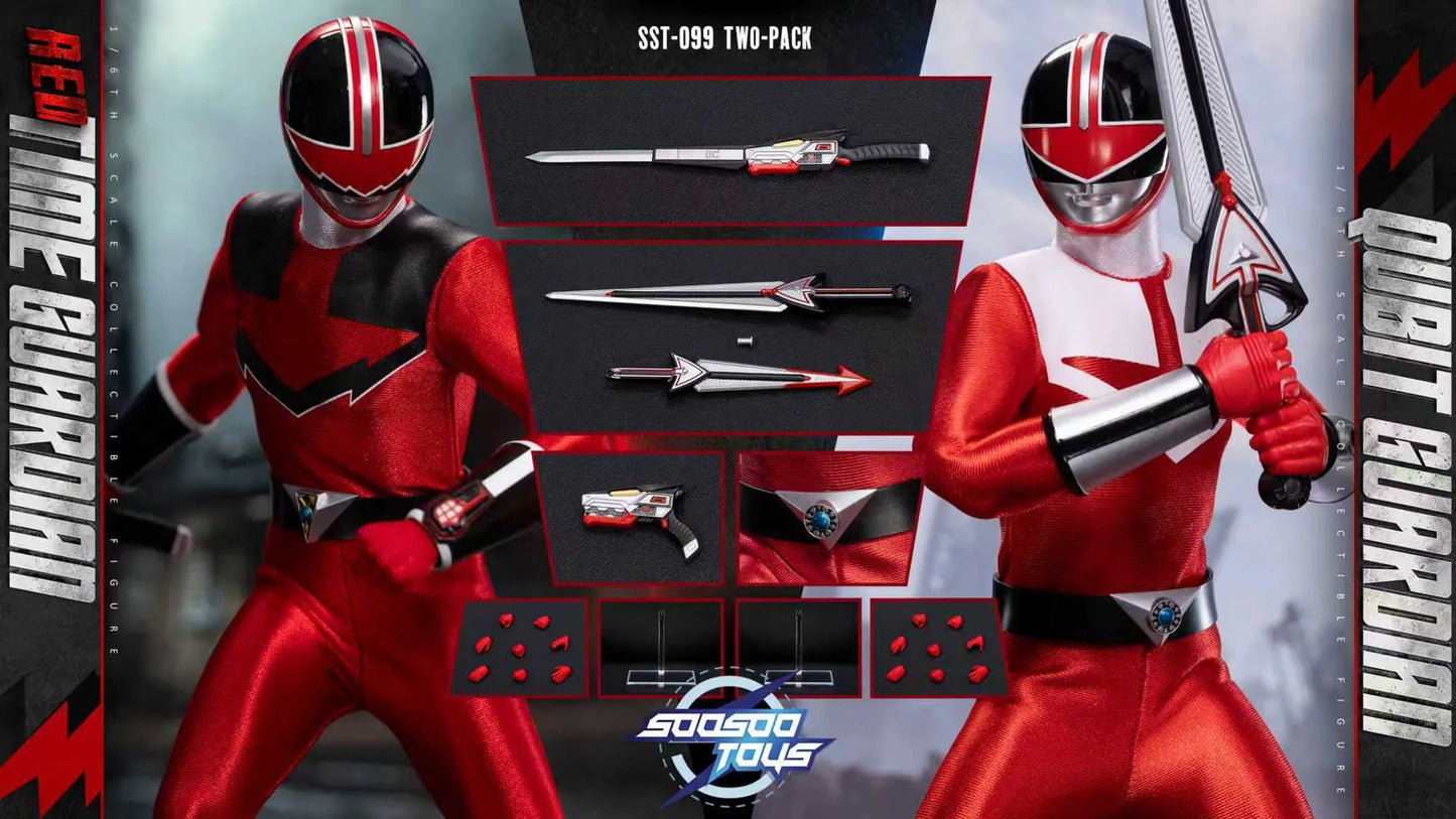 Pre-Order Soosootoys SST099AB - 1/6 Scale Red time Guardian & Qubit Guardian Collectible Set