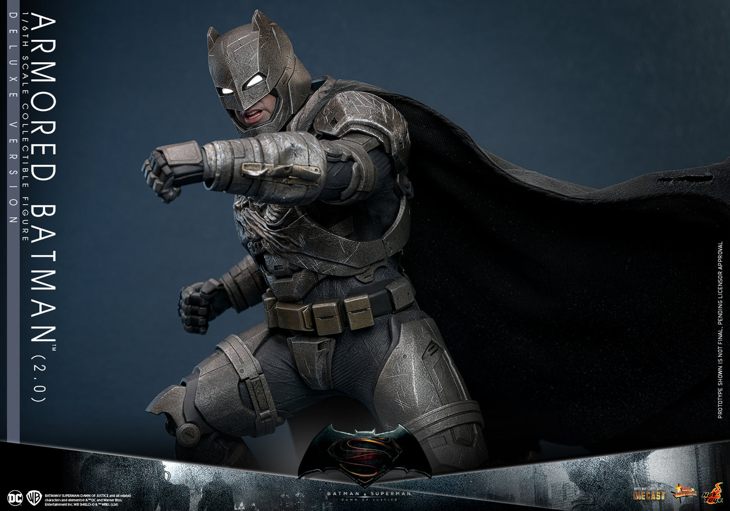 Pre-Order Hot Toys MMS743D63 Batman V Superman Dawn Of Justice - Armored Batman (2.0) 1/6th Scale Collectible Figure (Deluxe Version)