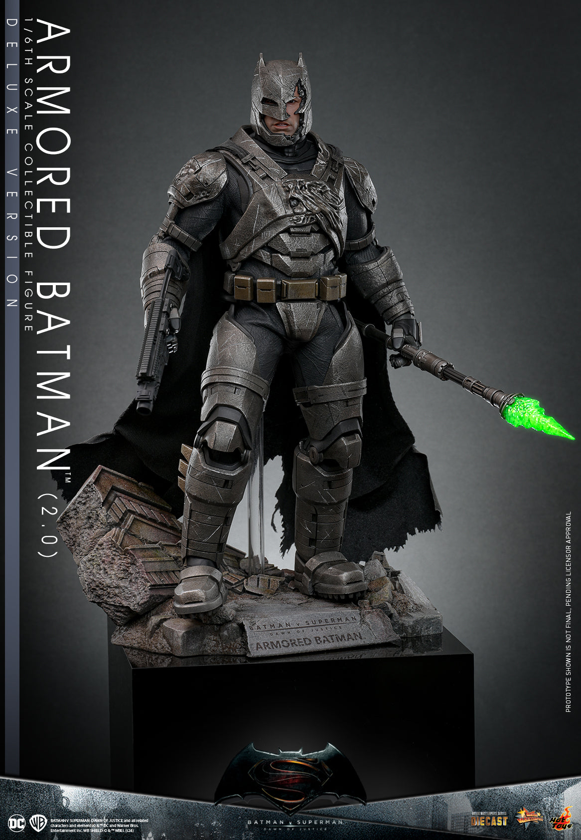 Pre-Order Hot Toys MMS742D62 Batman v Superman: Dawn of Justice - 1/6 scale Armored Batman (2.0) Collectible Figure