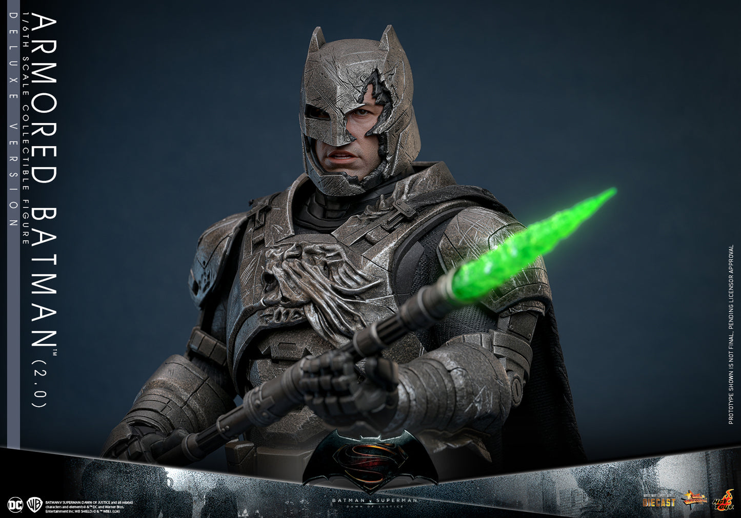 Pre-Order Hot Toys MMS743D63 Batman V Superman Dawn Of Justice - Armored Batman (2.0) 1/6th Scale Collectible Figure (Deluxe Version)