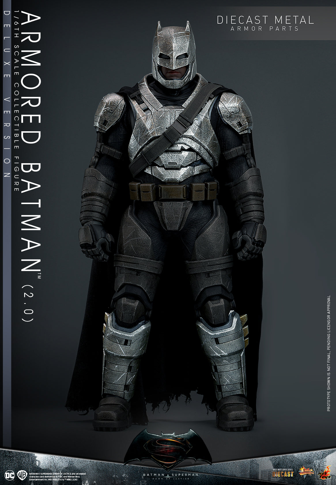 Pre-Order Hot Toys MMS742D62 Batman v Superman: Dawn of Justice - 1/6 scale Armored Batman (2.0) Collectible Figure