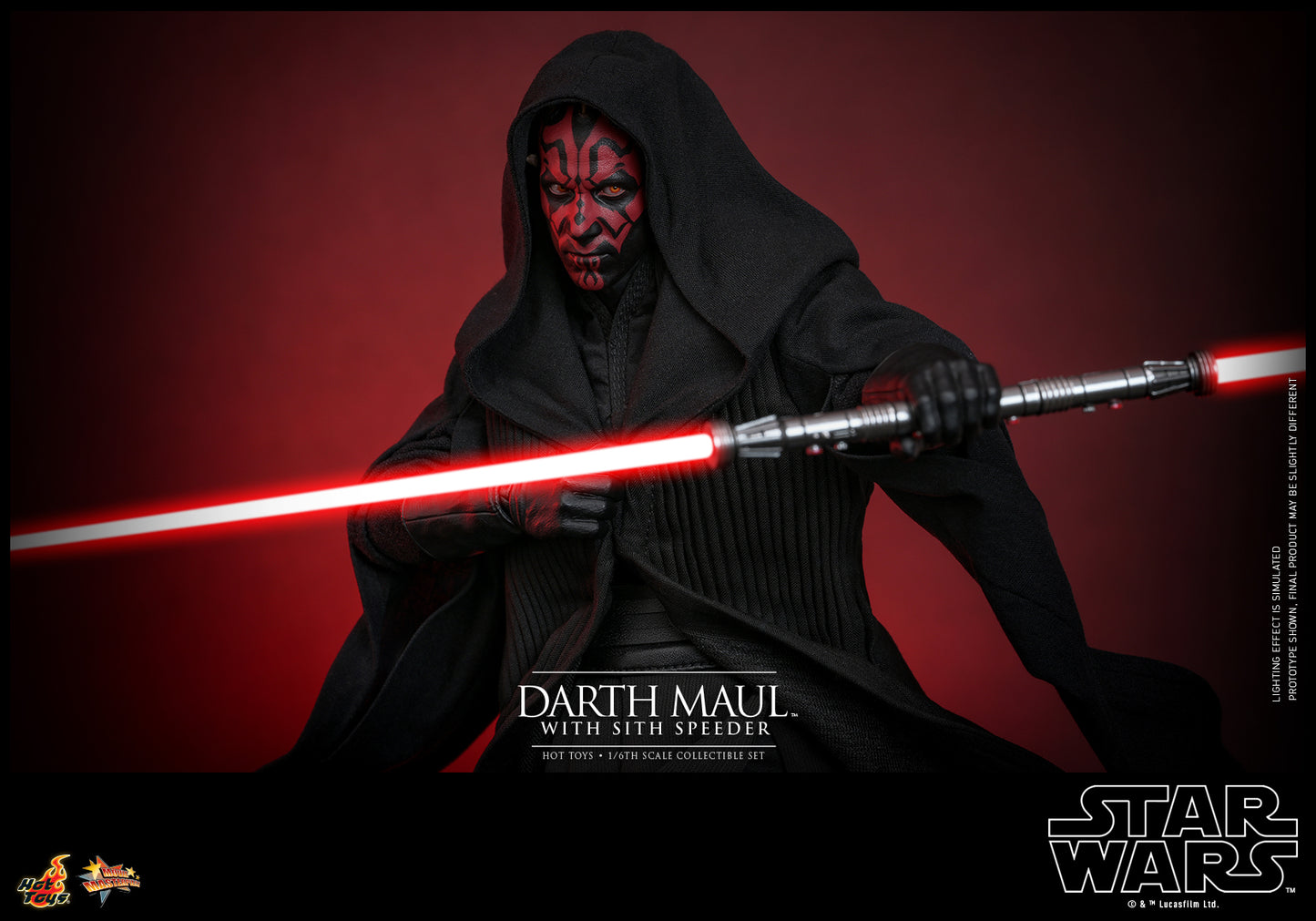 Hot Toys MMS749 Star Wars Episode I: The Phantom Menace - 1/6 scale Darth Maul with Sith Speeder Collectible Set