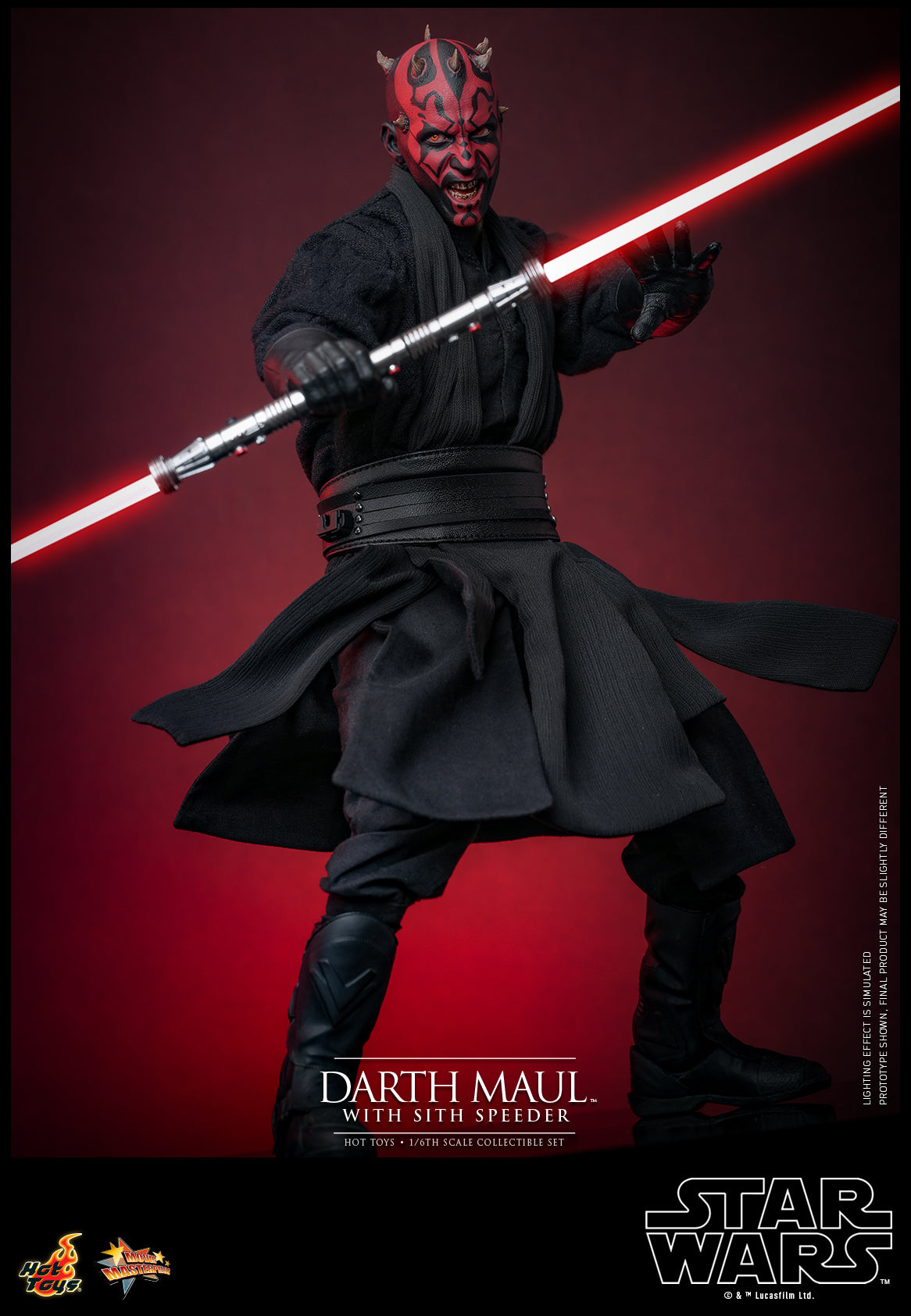 Hot Toys MMS749 Star Wars Episode I: The Phantom Menace - 1/6 scale Darth Maul with Sith Speeder Collectible Set
