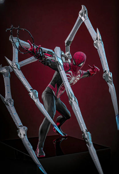 Hot Toys VGM66 Marvel's Spider-Man 2 - 1/6th scale Peter Parker (Advanced Suit 2.0) (Red & Black Suit Style) Collectible Figure (Hot Toys Exclusive)