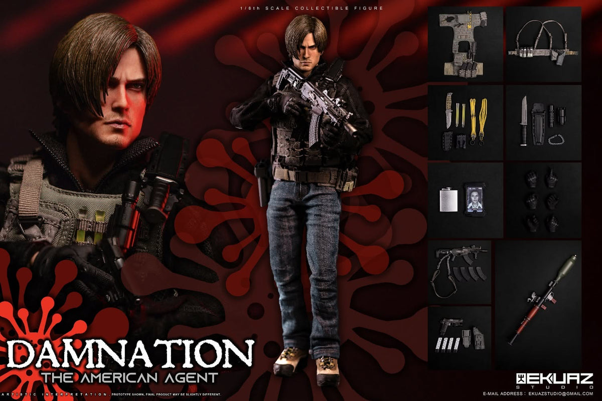 Ekuaz Studio EKS09 Resident Evil: Damnation - Leon Kennedy 1/6 Scale Action Figure