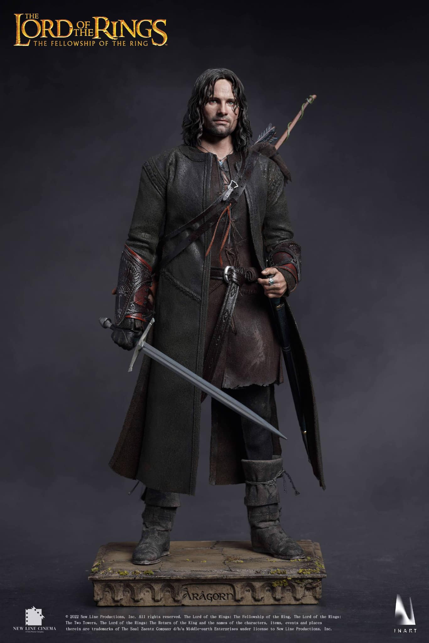 INART The Lord of the Rings: The Fellowship of the Ring - Aragorn 1/6 Collectible Figure (Standard Version) (Sculpted Hair)