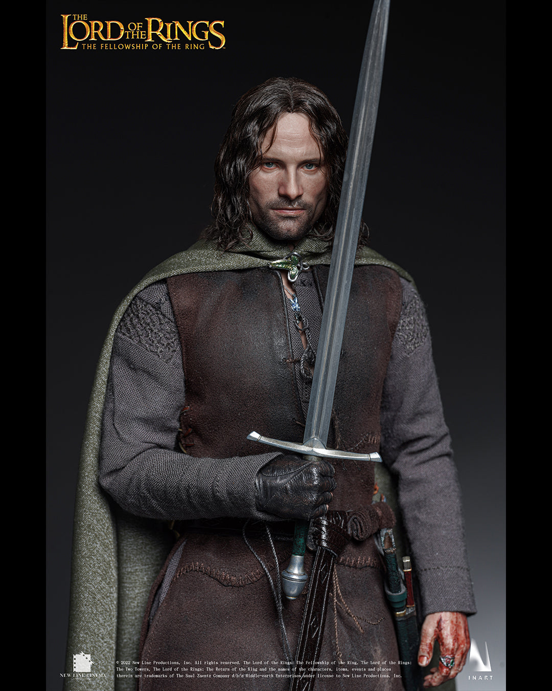 INART The Lord of the Rings: The Fellowship of the Ring - Aragorn 1/6 Collectible Figure (Deluxe Version) (Rooted Hair)