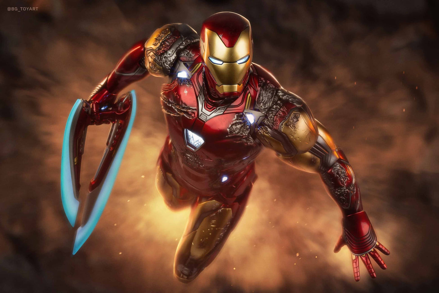 Hot Toys MMS543D33 Avengers: Endgame - 1/6th scale Iron Man Mark LXXXV (Battle Damaged Version) Collectible Figure