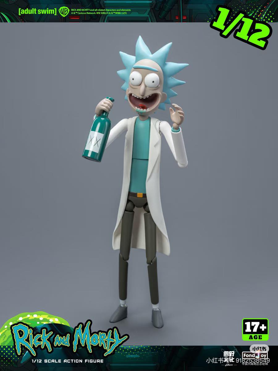 FondJoy Rick and Morty - Rick Sanchez 1/12 Action Figure