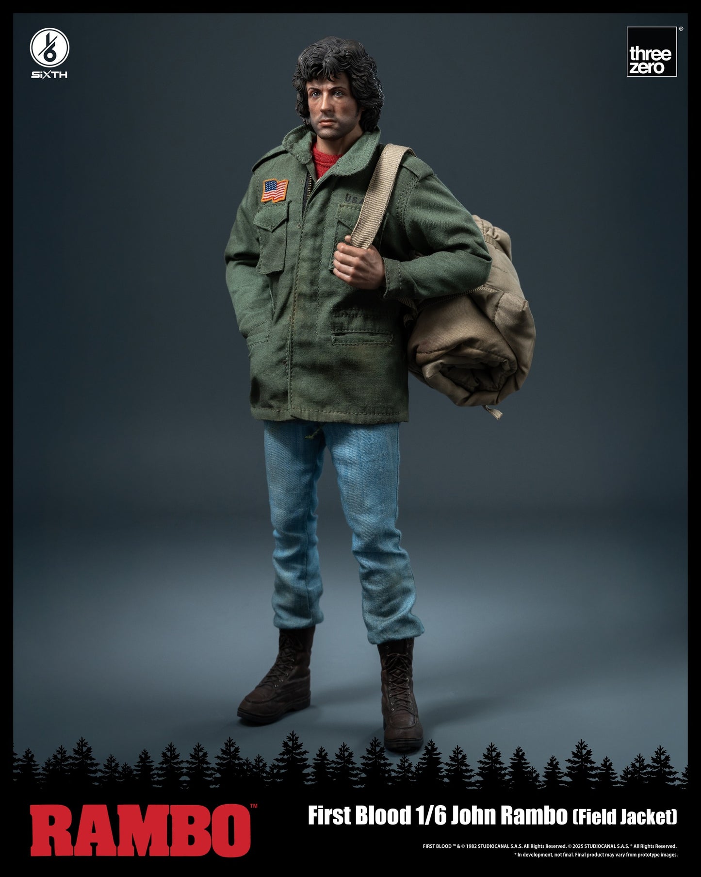 threezero Rambo: First Blood - 1/6 John Rambo (Field Jacket) Collectible Figure