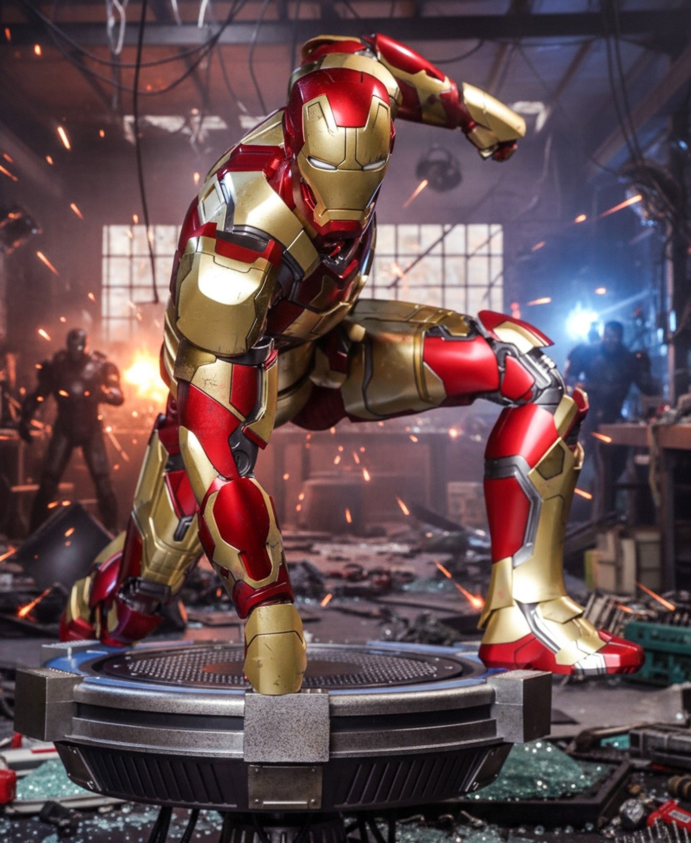 Hot Toys MMS759D66 Iron Man 3 - 1/6th scale Iron Man Mark XLII (2.0) Collectible Figure (Deluxe Version)
