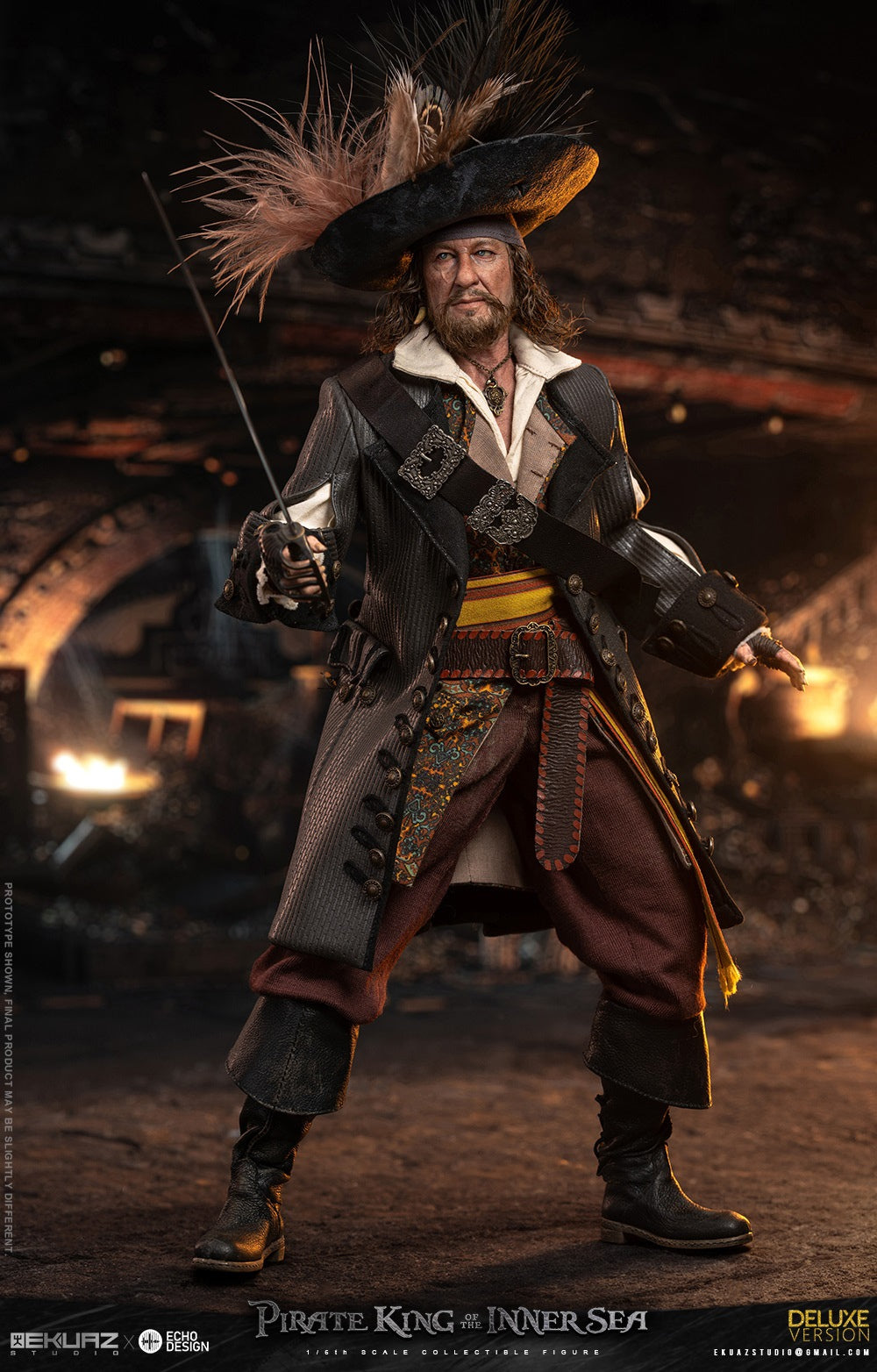 Ekuaz Studio - Hector Barbossa 1/6 Scale Figure (Deluxe Version)