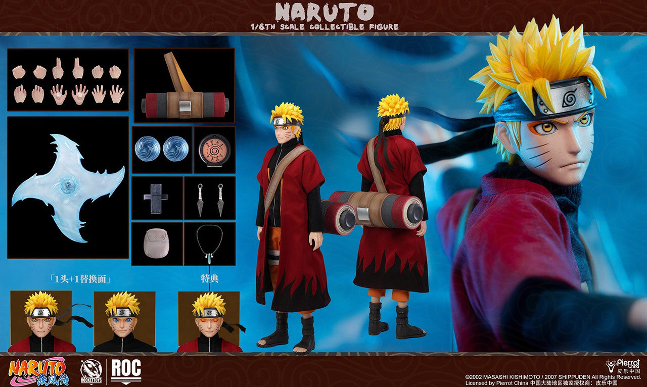 Pre-Order Rocket Toys ROC-011 - Naruto Uzumaki Sage Mode 1/6 scale Collectible Figure