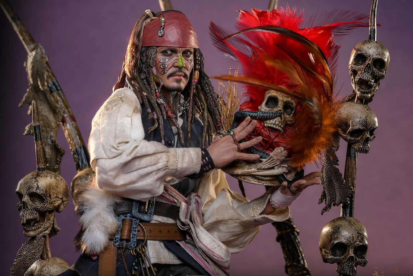 Pre-Order Hot Toys DX48 Pirates of the Caribbean: Dead Man's Chest - 1/6th scale Pelegostos Chief Jack Sparrow Collectible Figure