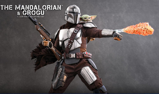 Pre-Order Hot Toys MMS871 Star Wars: The Mandalorian & Grogu - The Mandalorian & Grogu Collectible Set