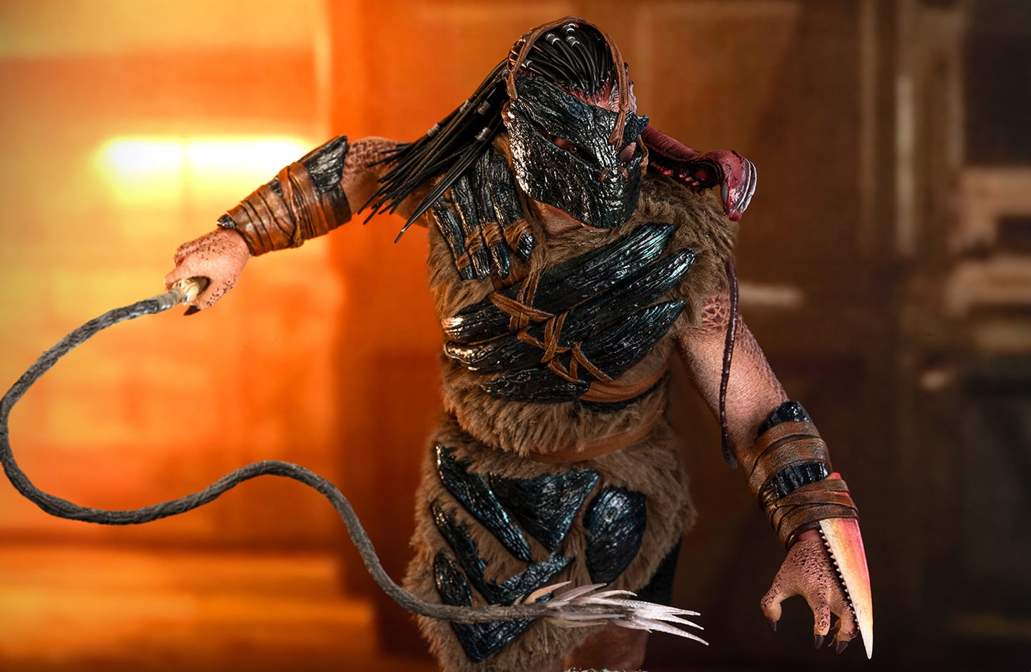 Pre-Order Hot Toys MMS873 Predator: Badlands - 1/6th scale Dek (Bone Bison Armor) and Bud Collectible Set