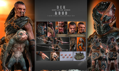 Pre-Order Hot Toys MMS873 Predator: Badlands - 1/6th scale Dek (Bone Bison Armor) and Bud Collectible Set