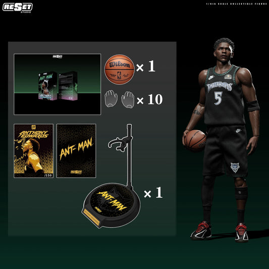 Pre-Order ResetStudio - Minnesota Timberwolves Anthony Edwards 1/6 Scale Collector‘s Edition Action Figure