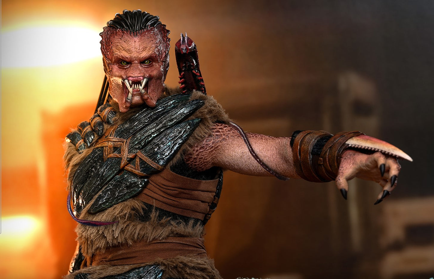 Pre-Order Hot Toys MMS873 Predator: Badlands - 1/6th scale Dek (Bone Bison Armor) and Bud Collectible Set