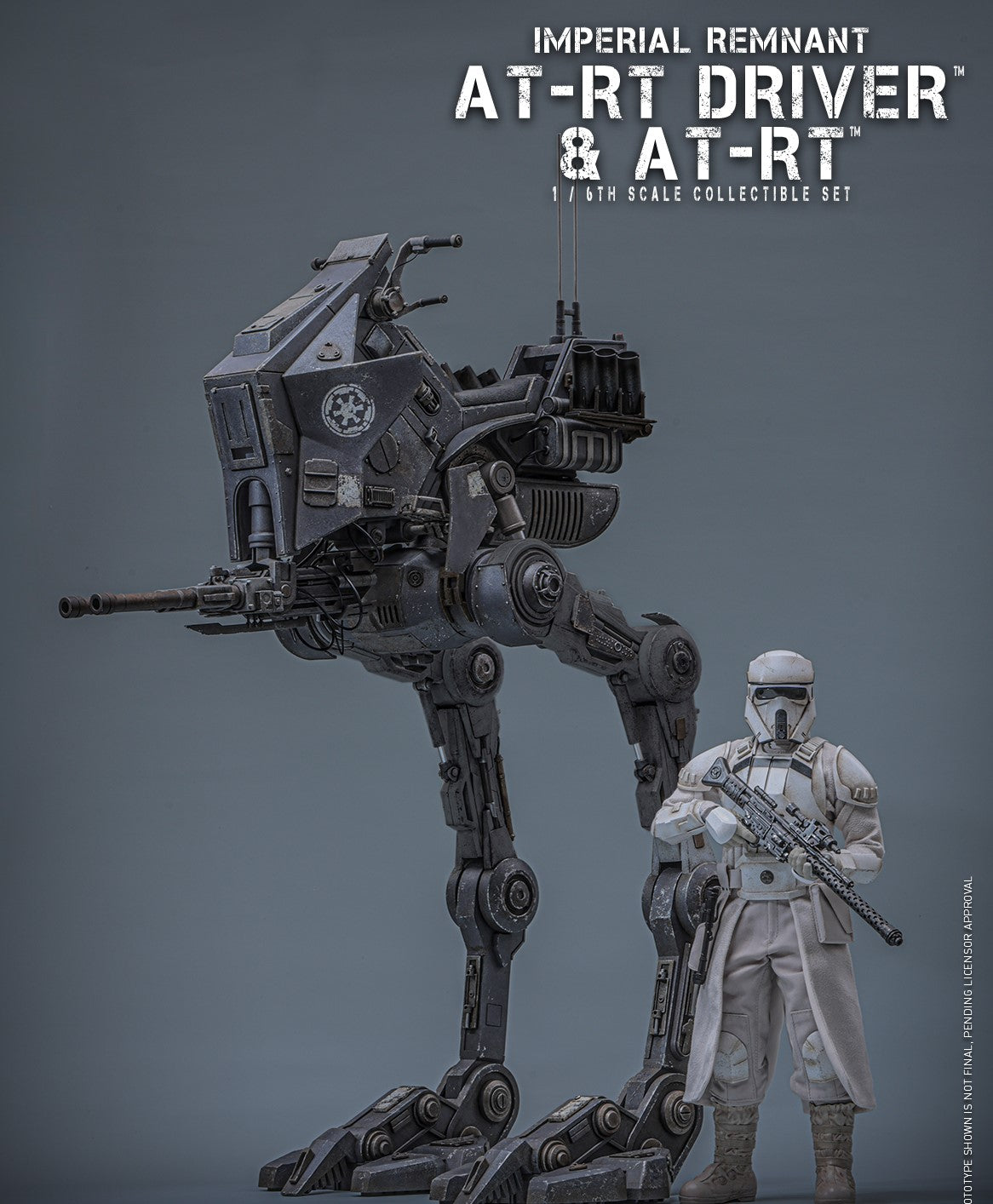 Pre-Order Hot Toys Star Wars: The Mandalorian & Grogu - 1/6th scale Imperial Remnant AT-RT Driver and AT-RT Collectible Set