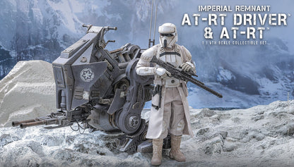 Pre-Order Hot Toys Star Wars: The Mandalorian & Grogu - 1/6th scale Imperial Remnant AT-RT Driver and AT-RT Collectible Set