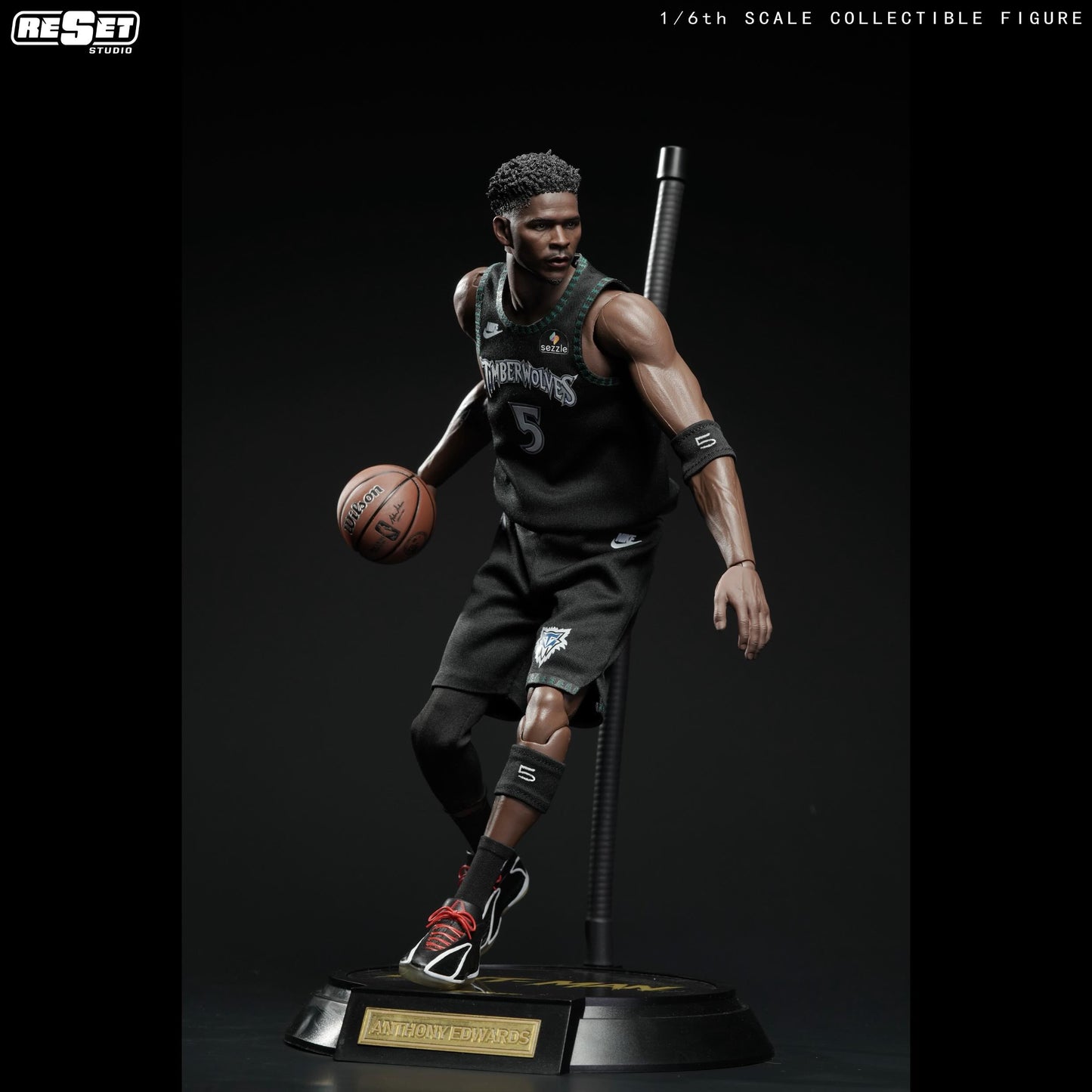 Pre-Order ResetStudio - Minnesota Timberwolves Anthony Edwards 1/6 Scale Collector‘s Edition Action Figure