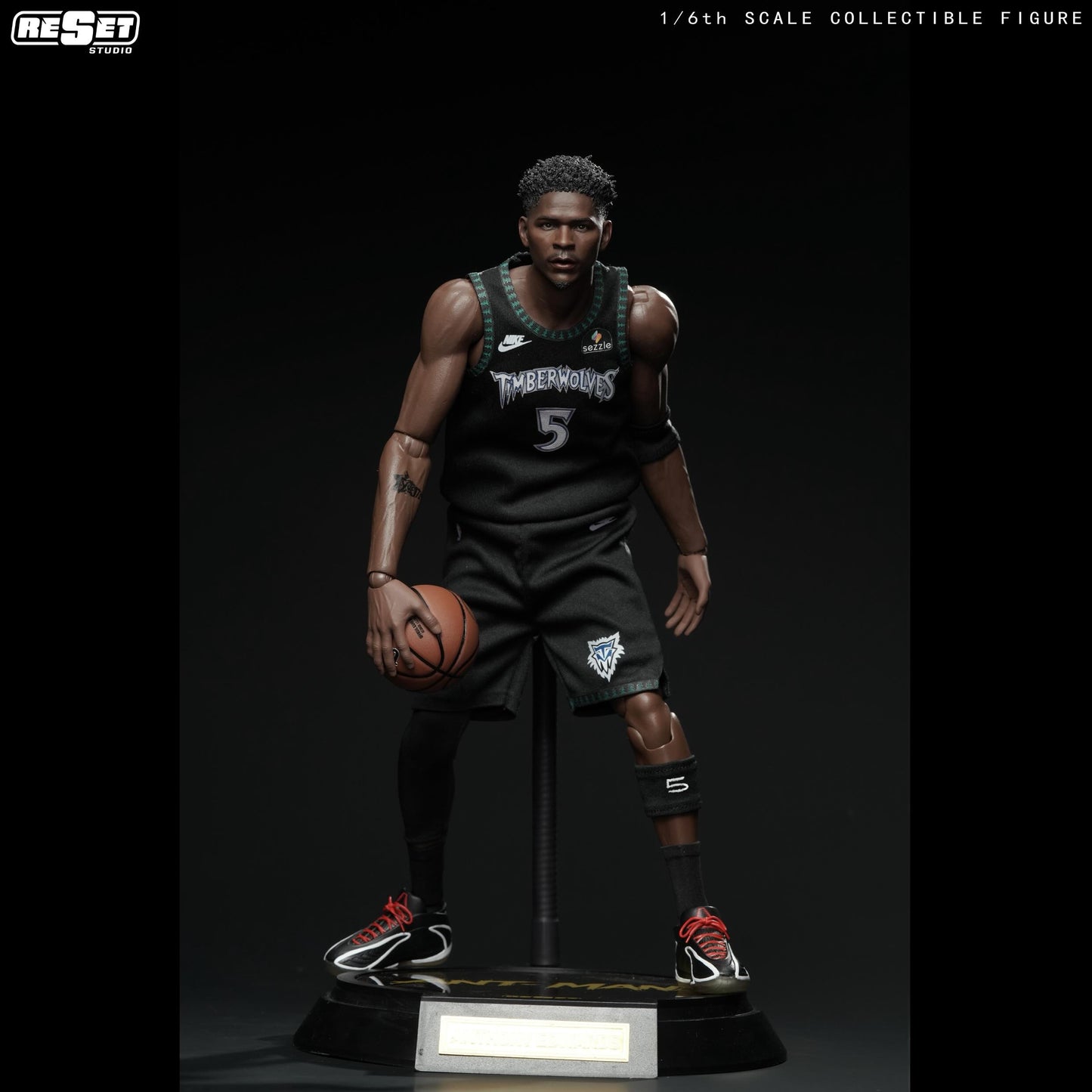 Pre-Order ResetStudio - Minnesota Timberwolves Anthony Edwards 1/6 Scale Collector‘s Edition Action Figure