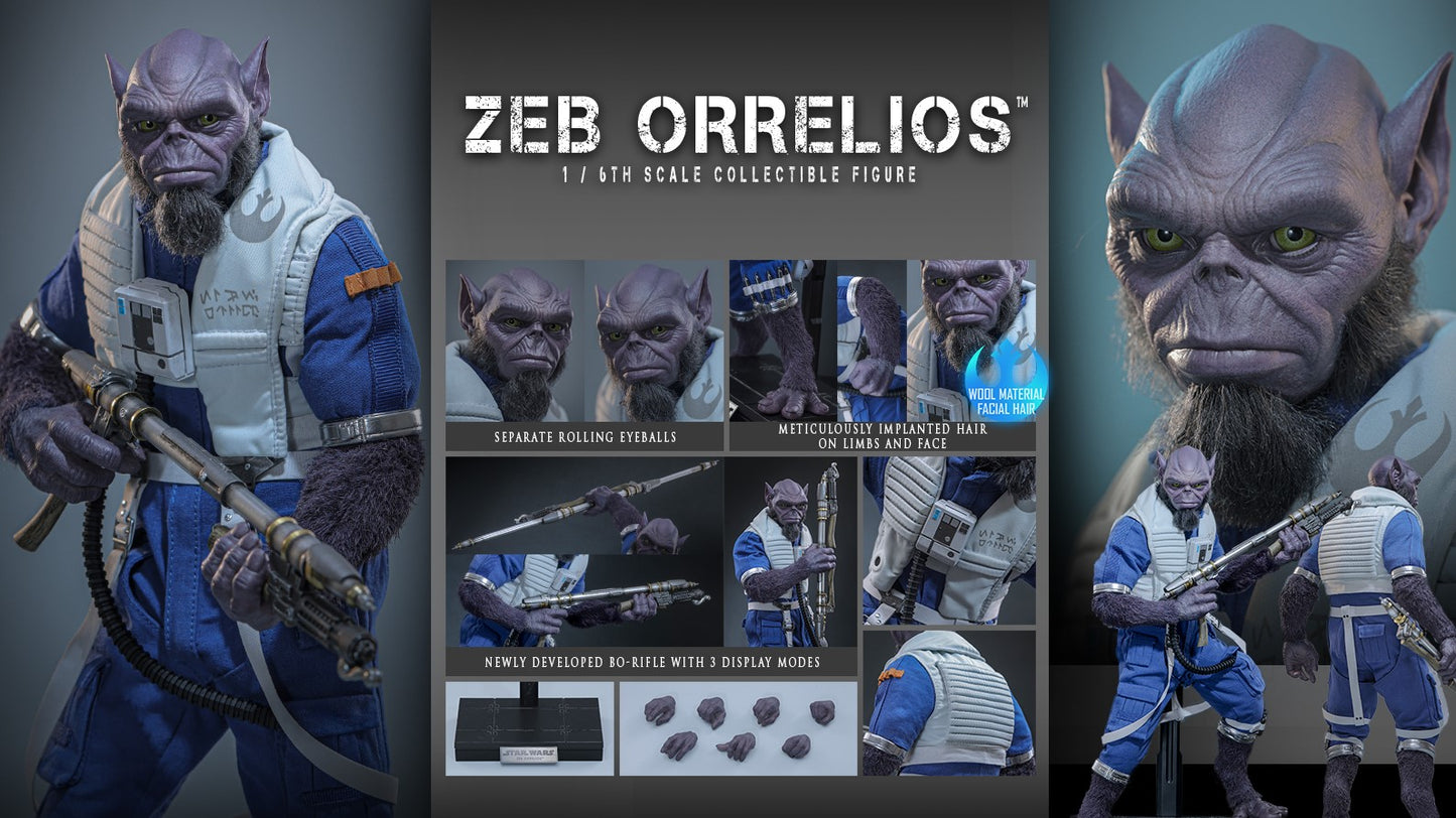 Pre-Order Hot Toys MMS876 Star Wars: The Mandalorian & Grogu - 1/6th scale Zeb Orrelios Collectible Figure