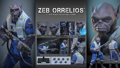 Pre-Order Hot Toys MMS876 Star Wars: The Mandalorian & Grogu - 1/6th scale Zeb Orrelios Collectible Figure