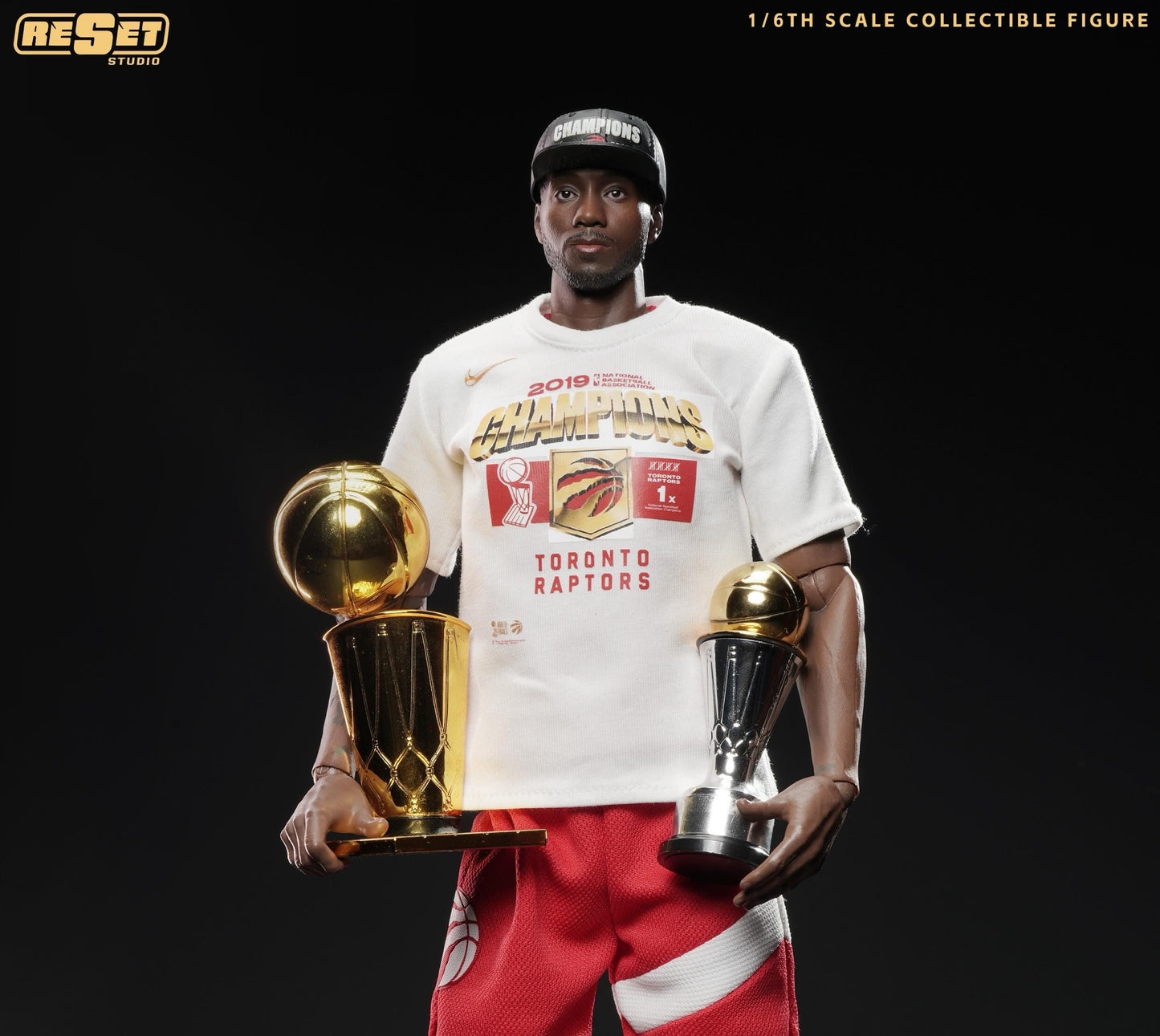 Pre-Order ResetStudio - Toronto Raptors - Kawhi Leonard "Championship Edition" Dual Head Sculpt 1/6 Scale Collectible Action Figure Set