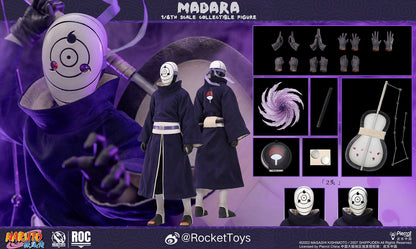 Pre-Order Rocket Toys ROC-021 - 1/6 scale NARUTO Madara Uchiha Collectible Figure (White Mask Version)