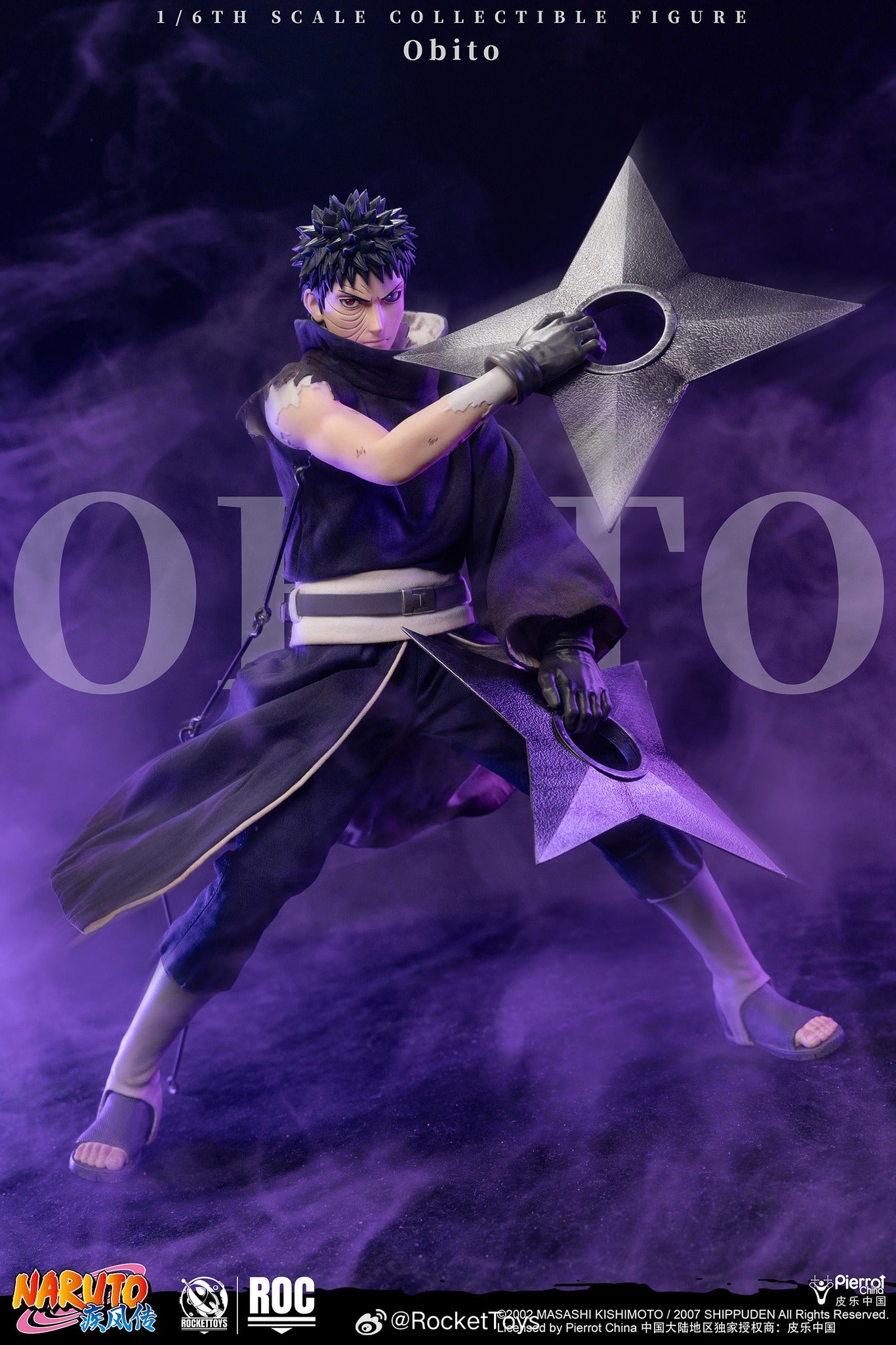 Pre-Order Rocket Toys ROC-022 - 1/6 scale NARUTO Obito Uchiha Collectible Figure