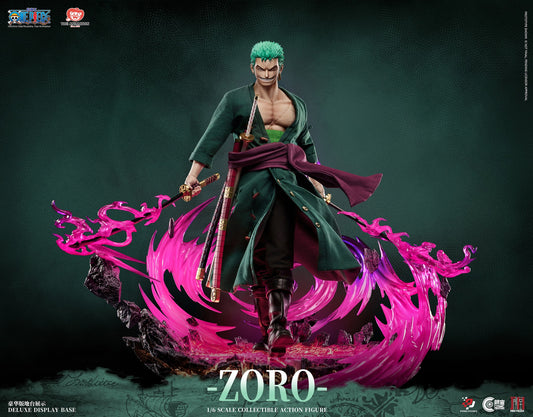 Pre-Order Pixel Poses - CosmicCreations × JIMEI PALACE - 《ONE PIECE》Roronoa Zoro 1/6 Scale Platinum Silicone Action Figure (Deluxe Version)