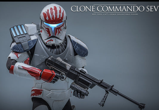 Pre-Order TMS188 Hot Toys Star Wars: The Clone Wars - 1/6th scale Clone Commando Sev Collectible Figure [Hot Toys Exclusive]