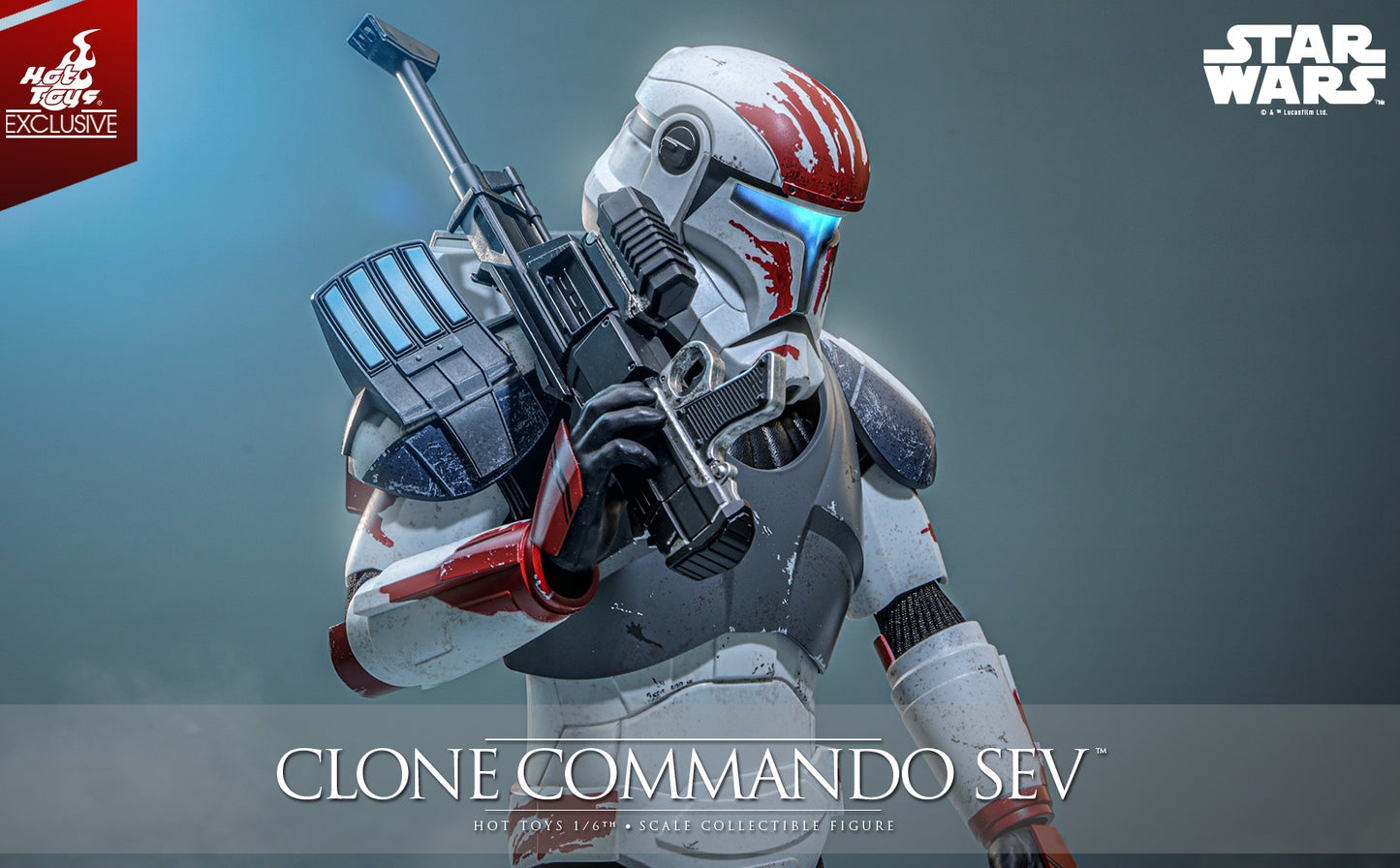 Pre-Order TMS188 Hot Toys Star Wars: The Clone Wars - 1/6th scale Clone Commando Sev Collectible Figure [Hot Toys Exclusive]
