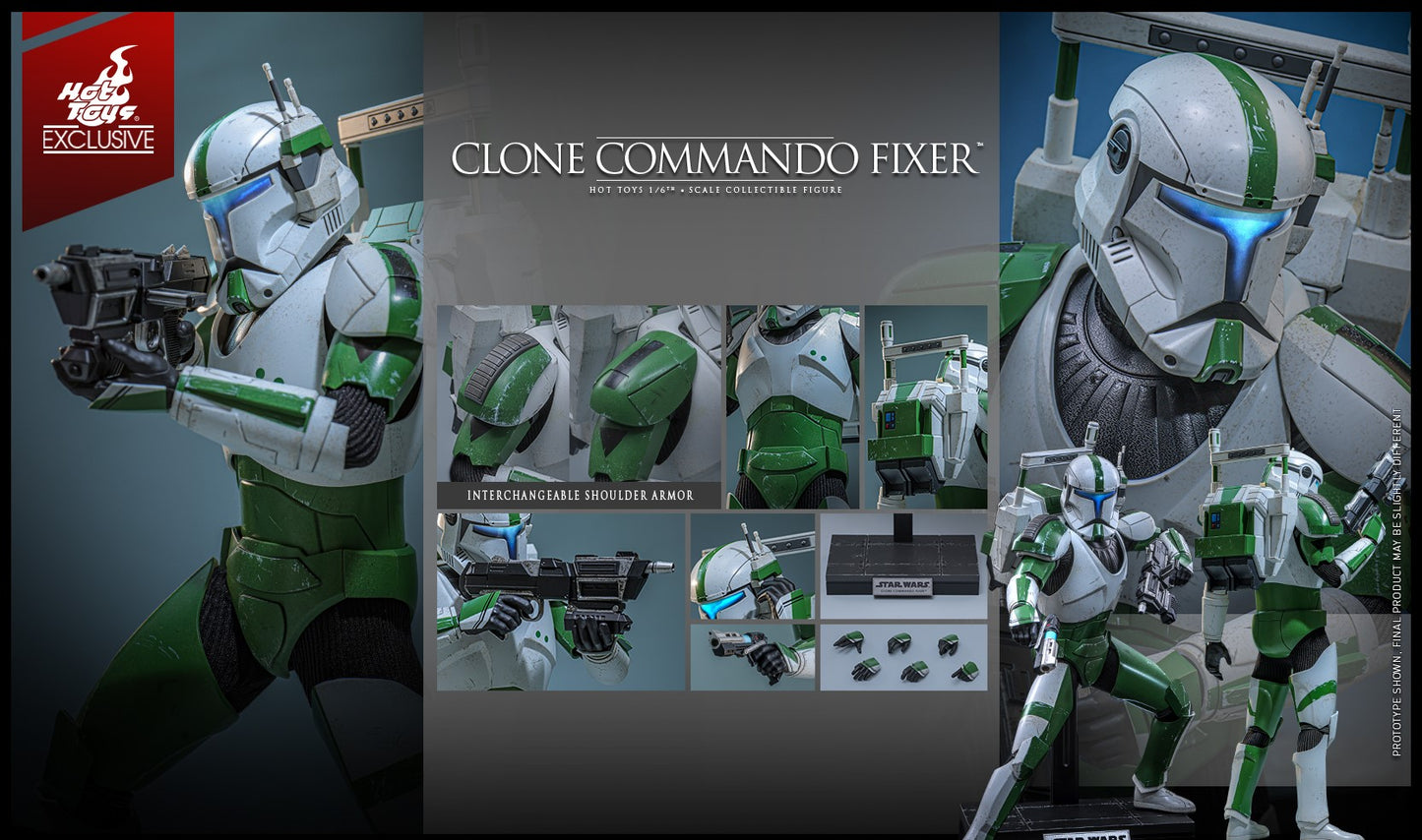 Pre-Order Hot Toys TMS189 Star Wars: The Clone Wars - 1/6th scale Clone Commando Fixer Collectible Figure
