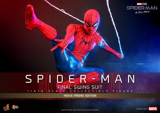 Hot Toys MMS862 Spider-Man: No Way Home - 1/6th scale Spider-Man (Final Swing Suit) Collectible Figure (Movie Promo Edition) [Hot Toys Exclusive]