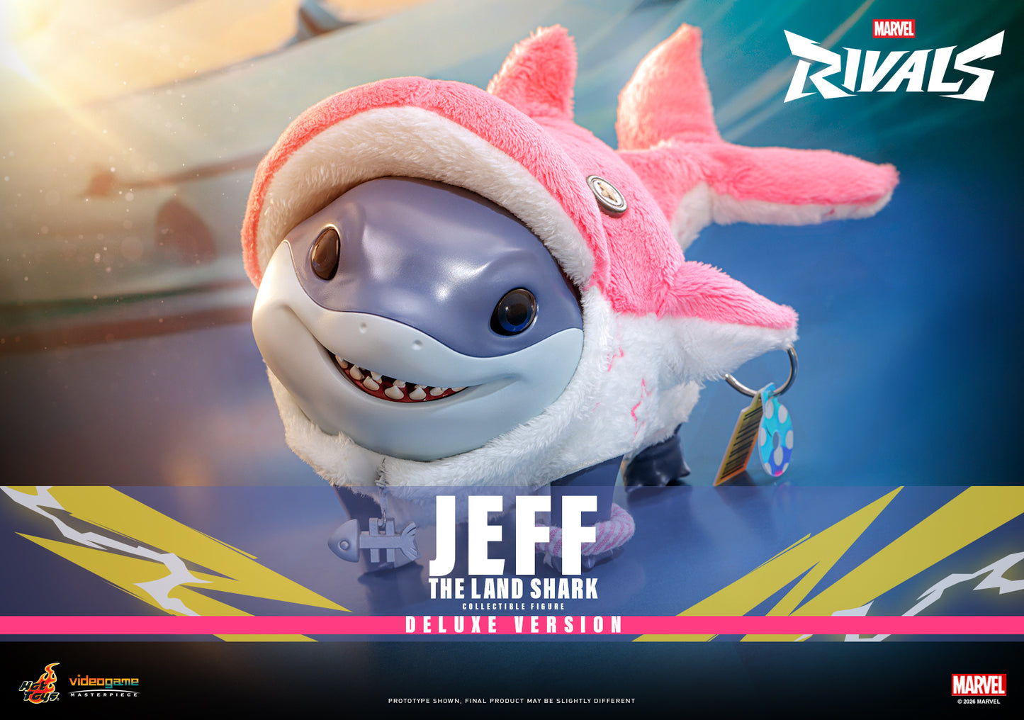 Pre-Order Hot Toys VGM87 Marvel Rivals - Jeff the Land Shark Collectible Figure (Deluxe Version)