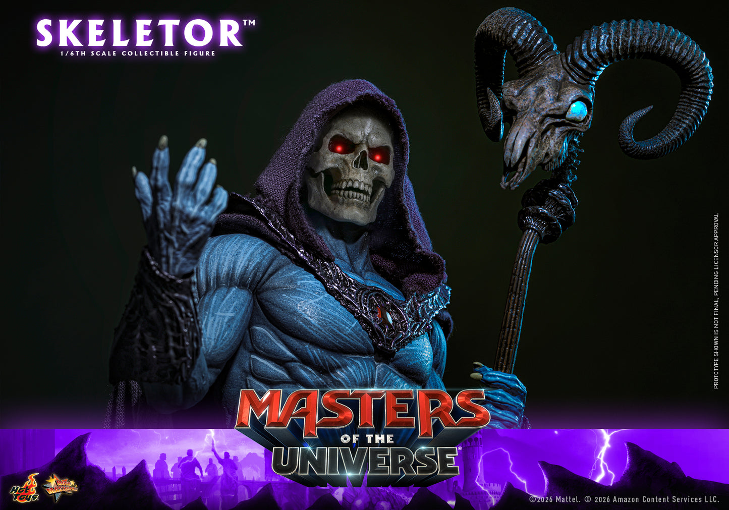 Pre-Order Hot Toys MMS889 Masters of the Universe - 1/6th scale Skeletor Collectible Figure