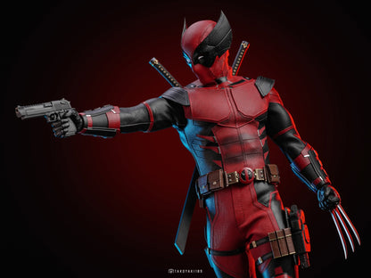 Hot Toys MMS857 Deadpool & Wolverine - 1/6th scale Wolverinepool Collectible Figure (Hot Toys Exclusive)