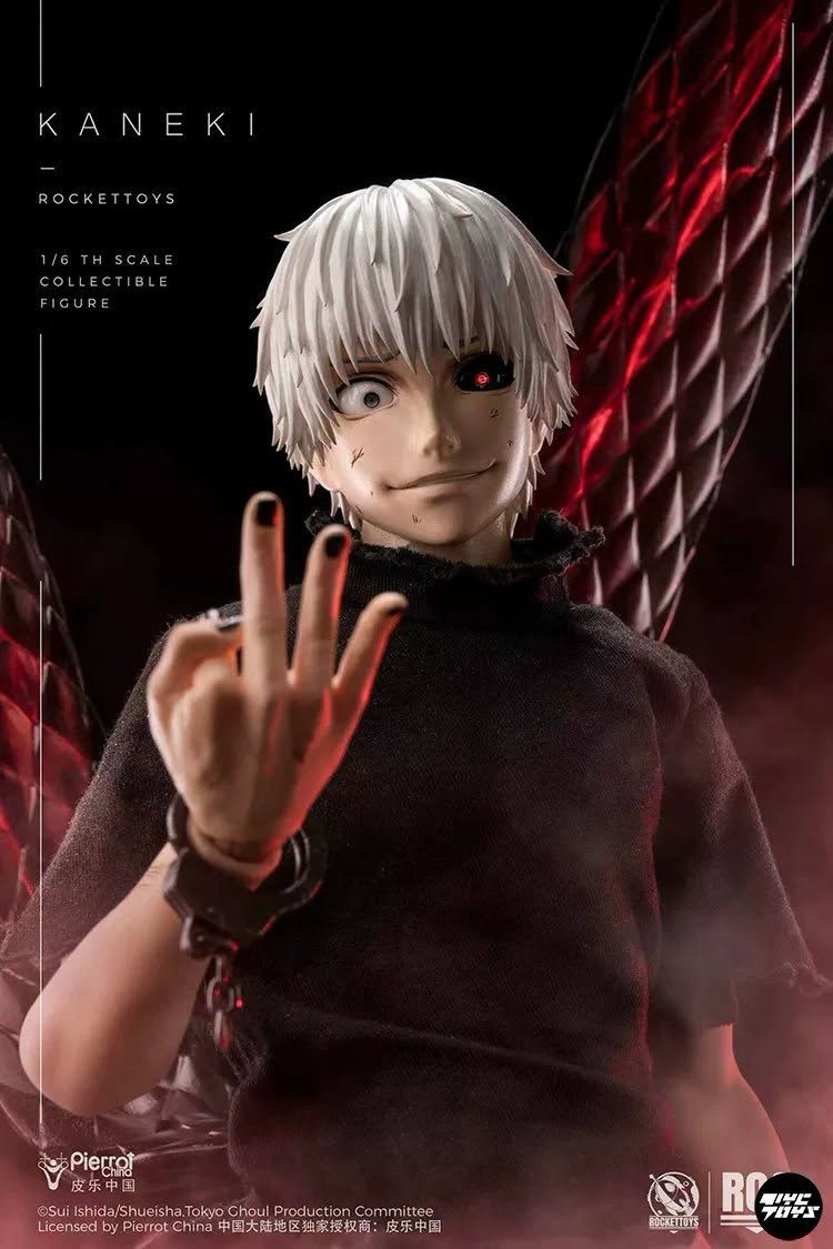 Pre-Order Rocket Toys ROC-024 Tokyo Ghoul - Kaneki 1/6 Scale Collectible Figure (Awakening Version)