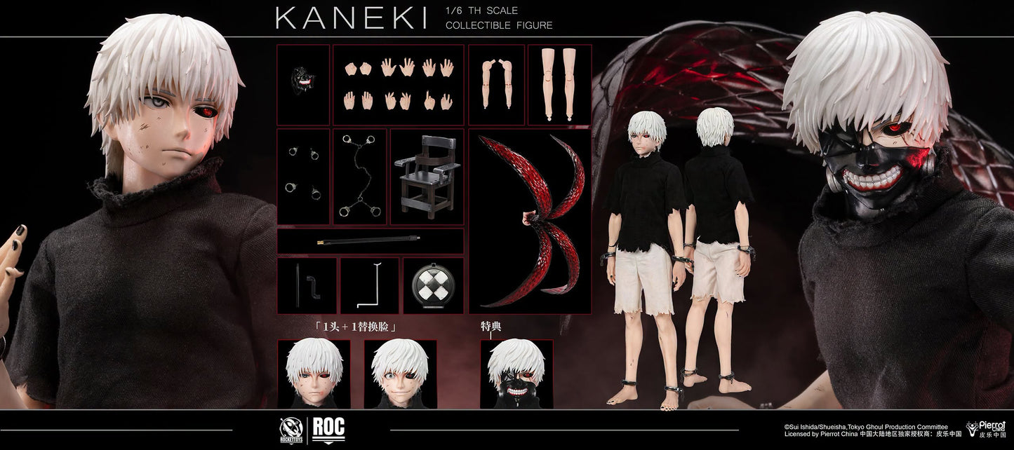 Pre-Order Rocket Toys ROC-024 Tokyo Ghoul - Kaneki 1/6 Scale Collectible Figure (Awakening Version)
