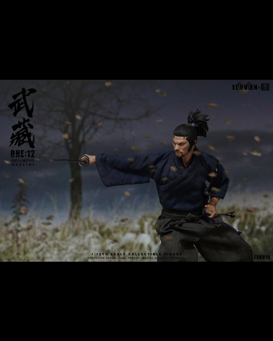 Pre-Order Eleven × Kai Studio EXK015 1/12 Scale MIYAMOTO MUSASHI Action Figure Set
