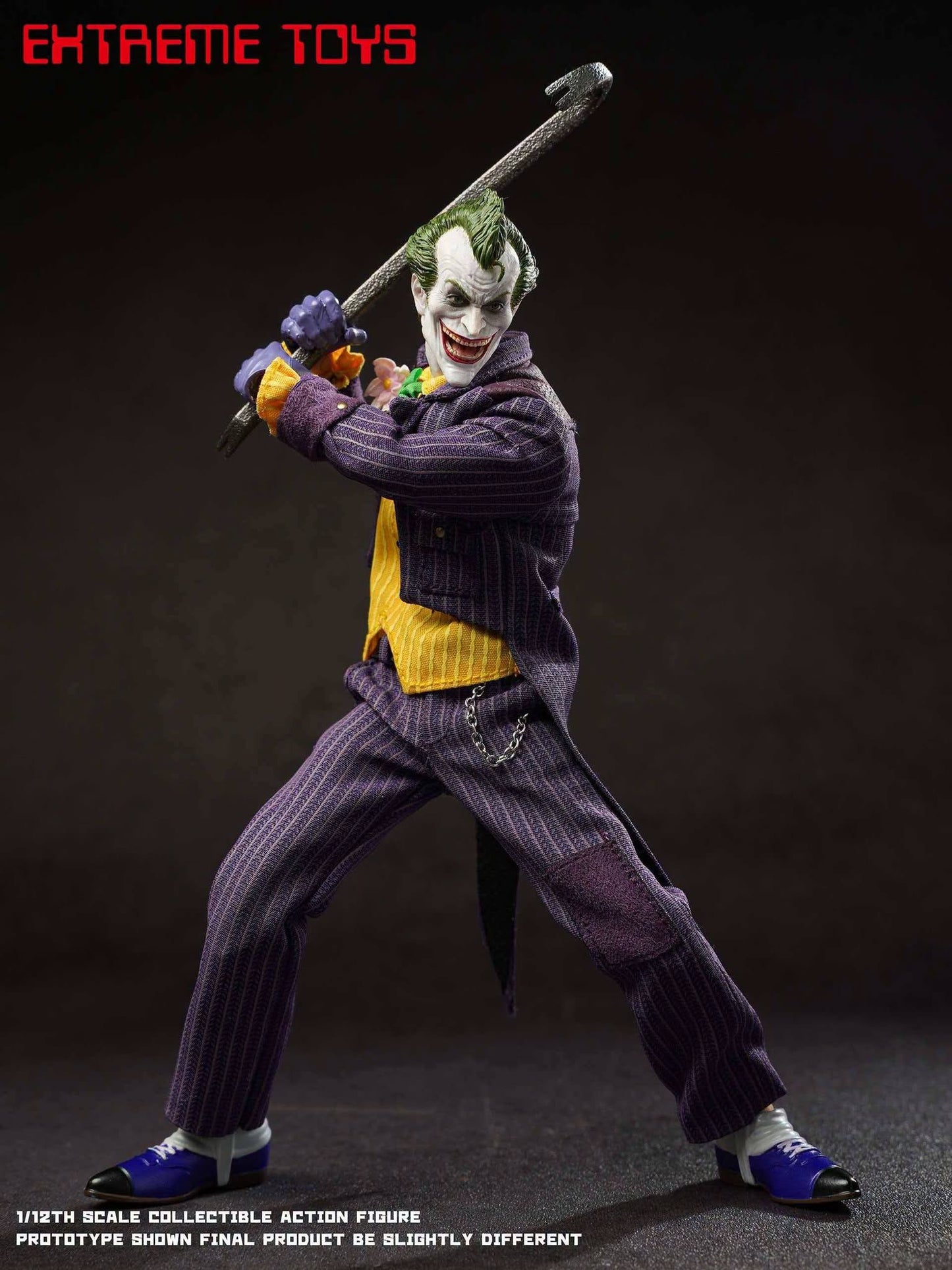 Pre-Order Extreme Toys EX003V2 Batman: Arkham Knight - Joker 1/12 Scale Action Figure