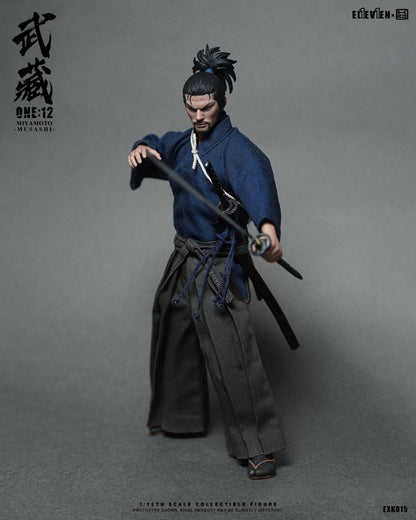 Pre-Order Eleven × Kai Studio EXK015 1/12 Scale MIYAMOTO MUSASHI Action Figure Set