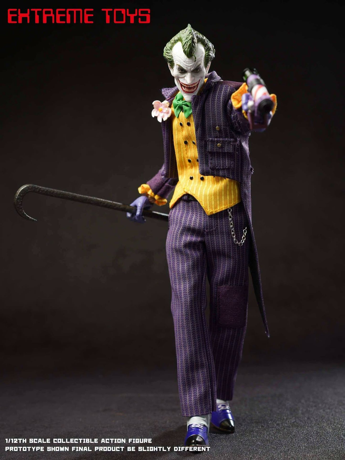 Pre-Order Extreme Toys EX003V2 Batman: Arkham Knight - Joker 1/12 Scale Action Figure