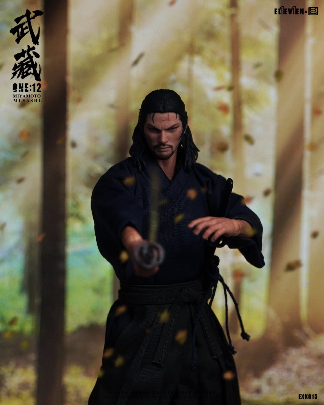 Pre-Order Eleven × Kai Studio EXK015 1/12 Scale MIYAMOTO MUSASHI Action Figure Set
