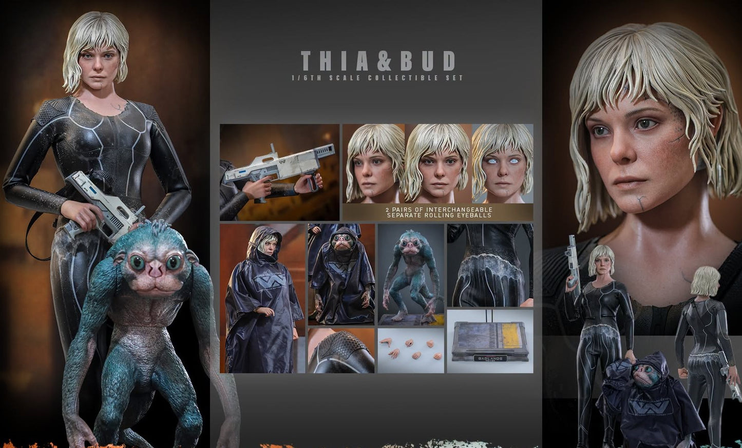 Pre-Order Hot Toys MMS900 - Predator: Badlands - 1/6th scale Thia & Bud Collectible Set