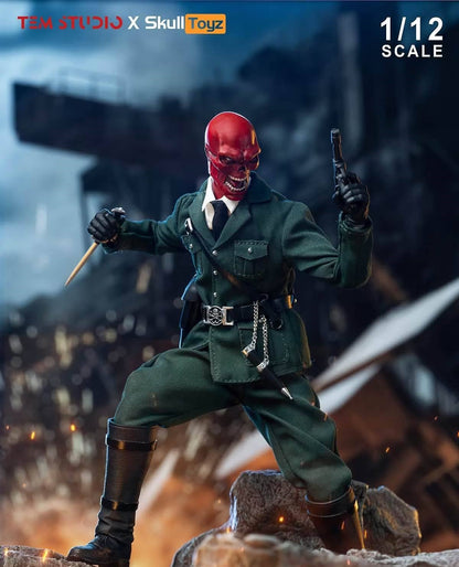Pre-Order TEM Studio x Skull Toyz TEMS007G - 1/12 Scale Blood Captain Action Figure (Green Uniform Version)