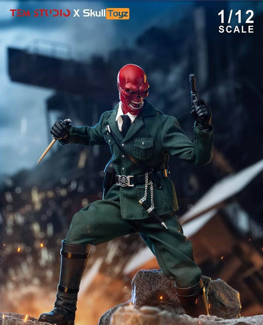 Pre-Order TEM Studio x Skull Toyz TEMS007G - 1/12 Scale Blood Captain Action Figure (Green Uniform Version)